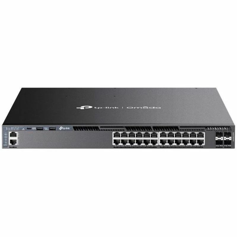 Switch de Red Omada Omada 24-Port Gigabit Stackable L3 Managed PoE+ Switch