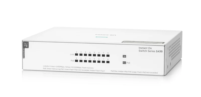 Switch de Red HPE Networking Instant On 1430 8G Class4 PoE 64W Switch