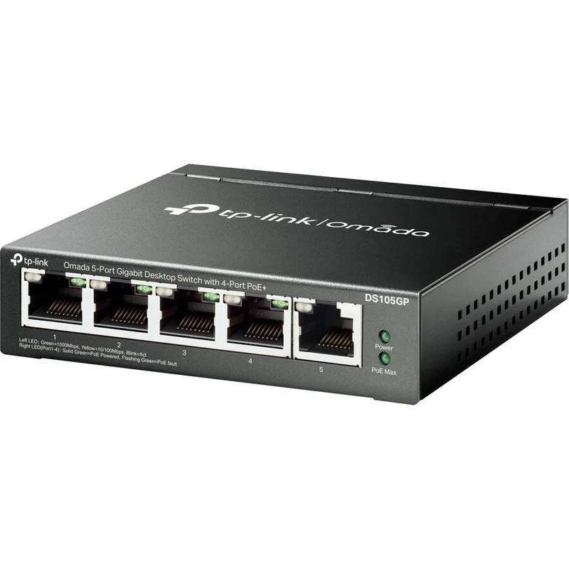 Switch de Red Omada Omada DS105GP 5-Ports Unmanaged Ethernet Switch