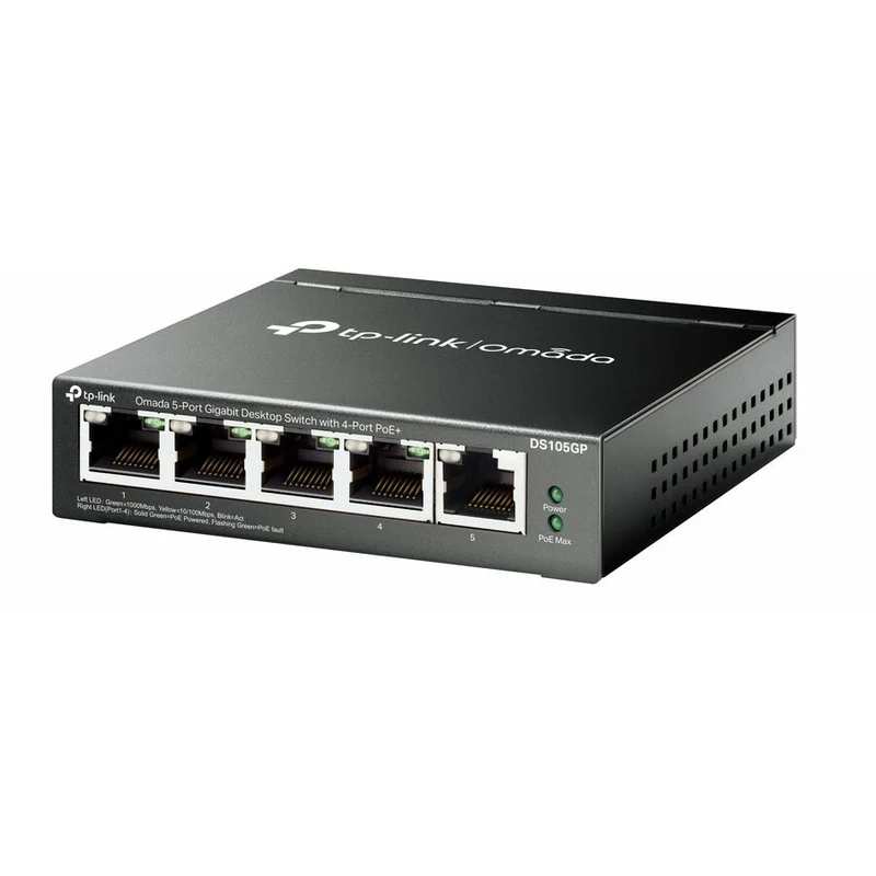 Switch de Red Omada Omada DS105GP 5-Ports Unmanaged Ethernet Switch