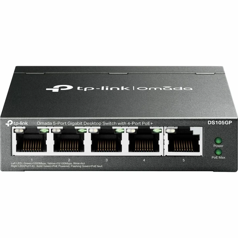 Switch de Red Omada Omada DS105GP 5-Ports Unmanaged Ethernet Switch