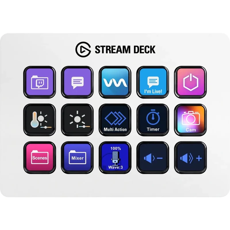 Controlador AV Elgato STREAM DECK MK.2 (WHITE)