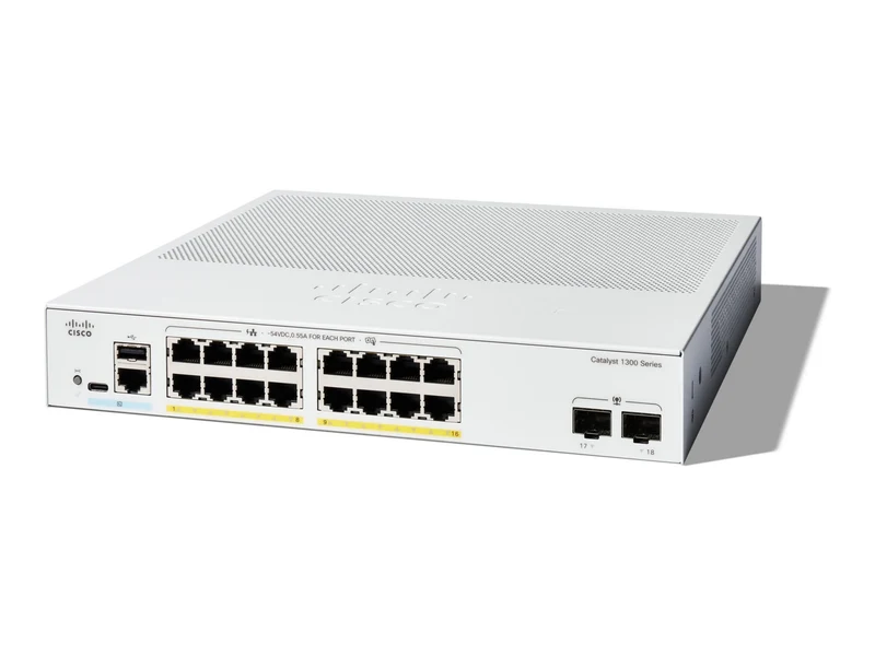 Switch de Red Cisco Catalyst 1300-16P-2G