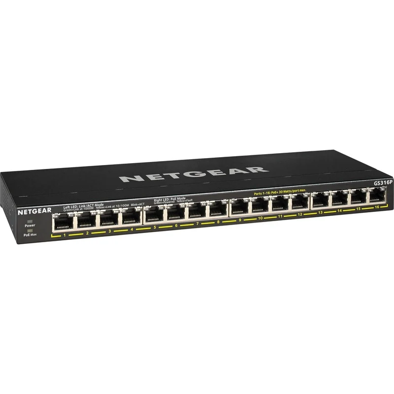 Switch de Red Netgear Business GS316P Ethernet Switch