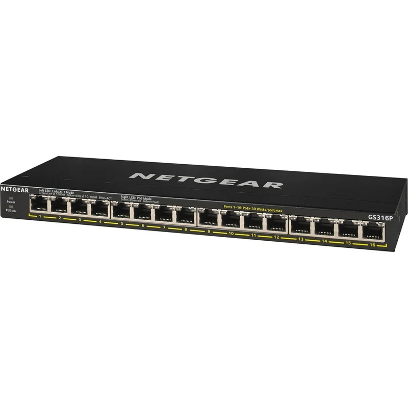Switch de Red Netgear Business GS316P Ethernet Switch