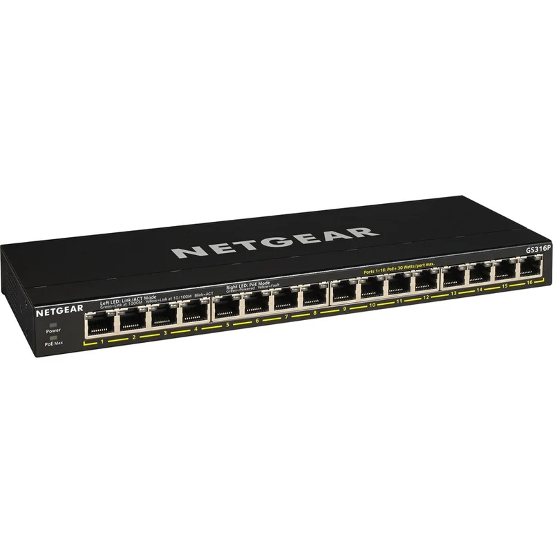 Switch de Red Netgear Business GS316P Ethernet Switch
