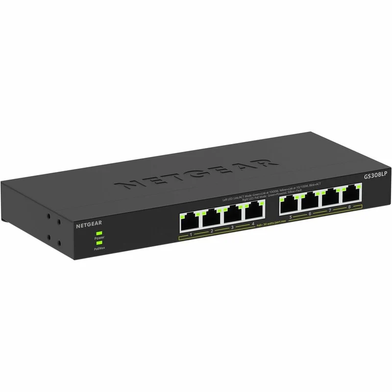 Switch de Red Netgear Business GS308LP Ethernet Switch
