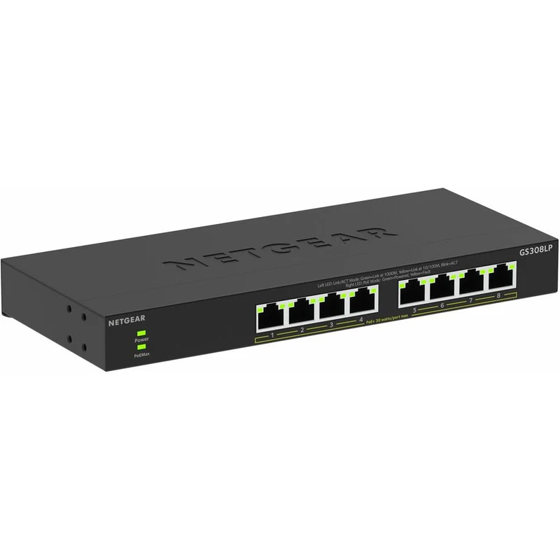 Switch de Red Netgear Business GS308LP Ethernet Switch