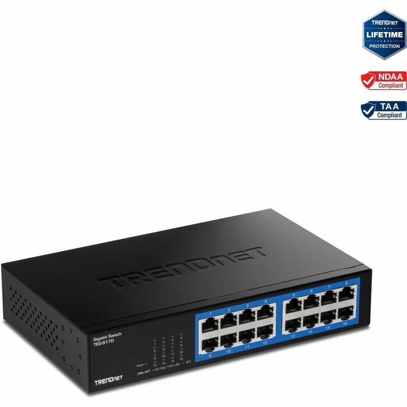 Switch de Red TRENDnet 16-Port Gigabit Desktop Switch