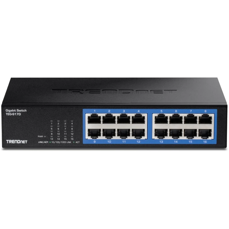 Switch de Red TRENDnet 16-Port Gigabit Desktop Switch