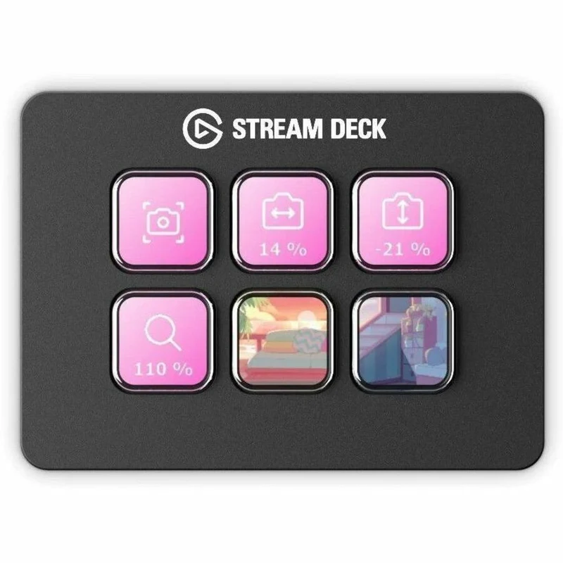 Controlador AV Elgato Stream Deck Mini Compact 6-Key Control Pad