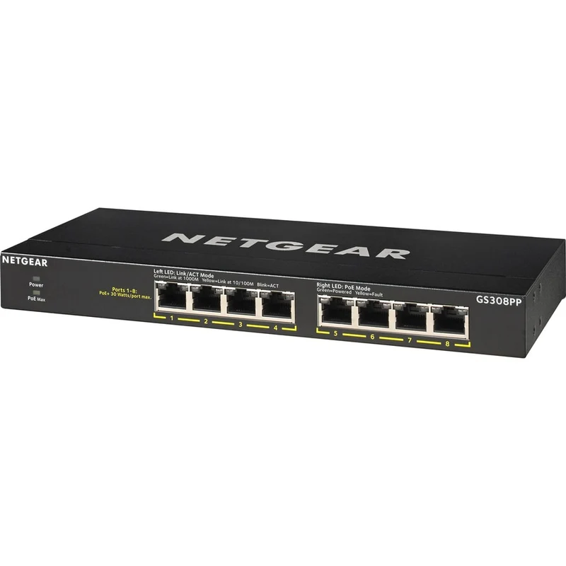 Switch de Red Netgear Business GS308PP Ethernet Switch