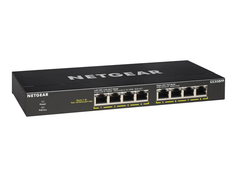 Switch de Red Netgear Business GS308PP Ethernet Switch