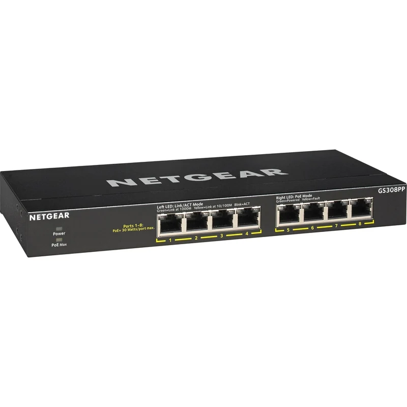 Switch de Red Netgear Business GS308PP Ethernet Switch
