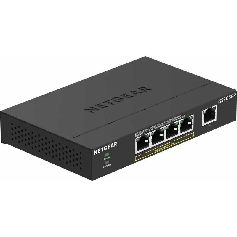 Switch de Red Netgear GS305PP Ethernet Switch
