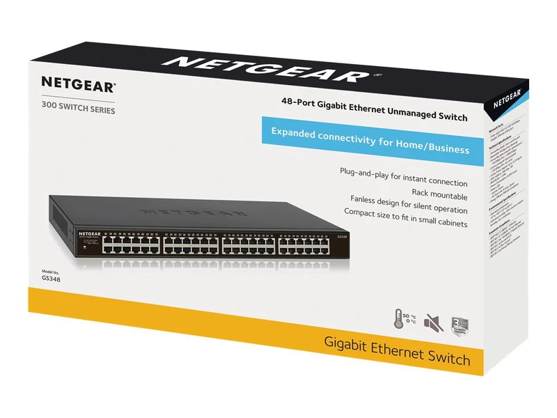 Switch de Red Netgear Business GS348 Ethernet Switch