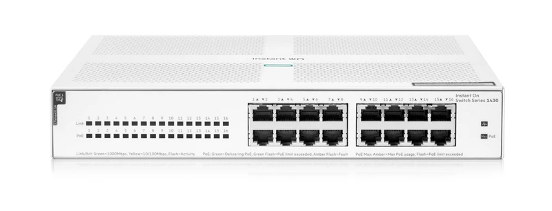 Switch de Red HPE Networking Instant On 1430 16G Class4 PoE 124W Switch