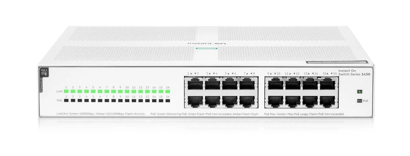 Switch de Red HPE Networking Instant On 1430 16G Class4 PoE 124W Switch