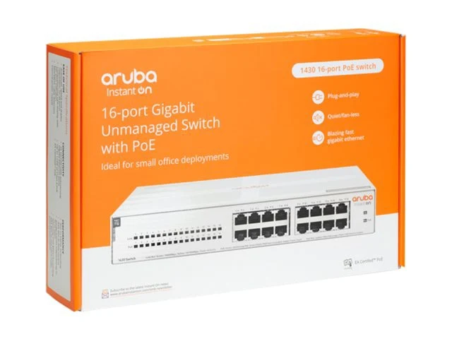 Switch de Red HPE Networking Instant On 1430 16G Class4 PoE 124W Switch
