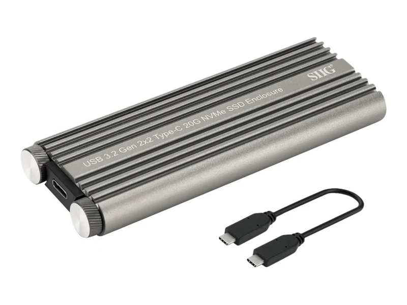 Accesorios de Redes SIIG USB 3.2 Gen 2x2 Type-C 20G PCIe NVMe SSD Enclosure
