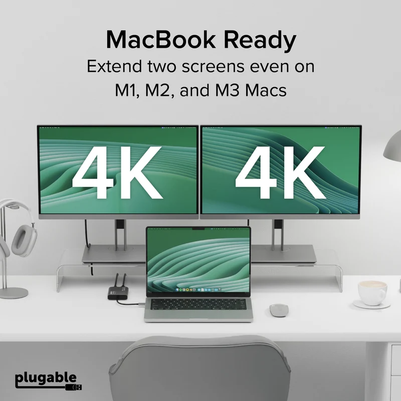 Pantalla Comercial Plugable USB C to HDMI Adapter 4K