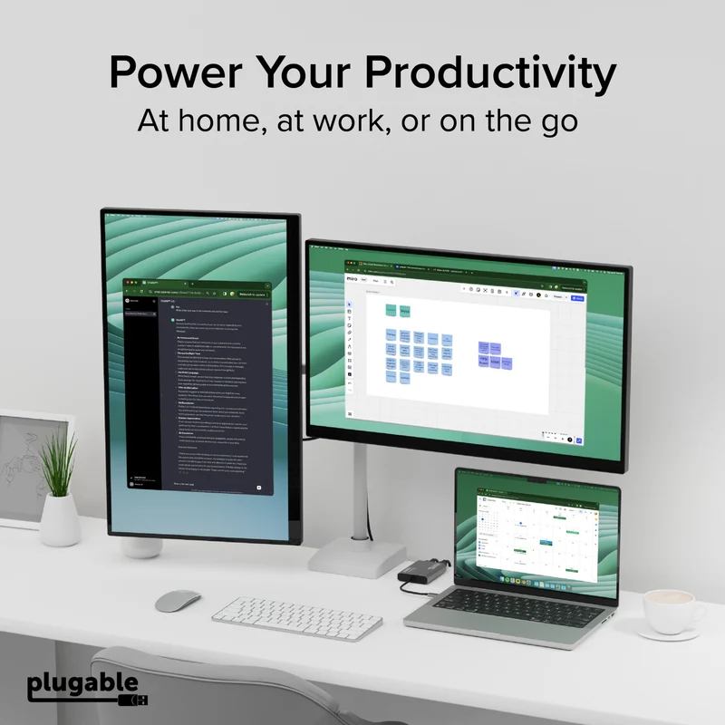 Pantalla Comercial Plugable USB C to HDMI Adapter 4K