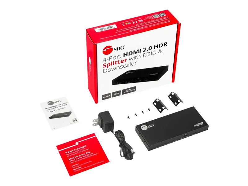 Divisor HDMI SIIG 4 Puertos HDMI 2.0