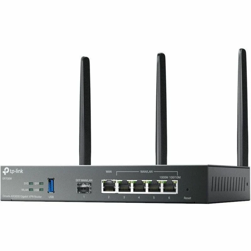 Router Omada ER706W Wi-Fi 6 IEEE 802.11 a/b/g/n/ac/ax Ethernet Wireless Router
