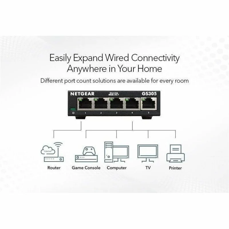 Switch de Red Netgear Business GS305 Ethernet Switch