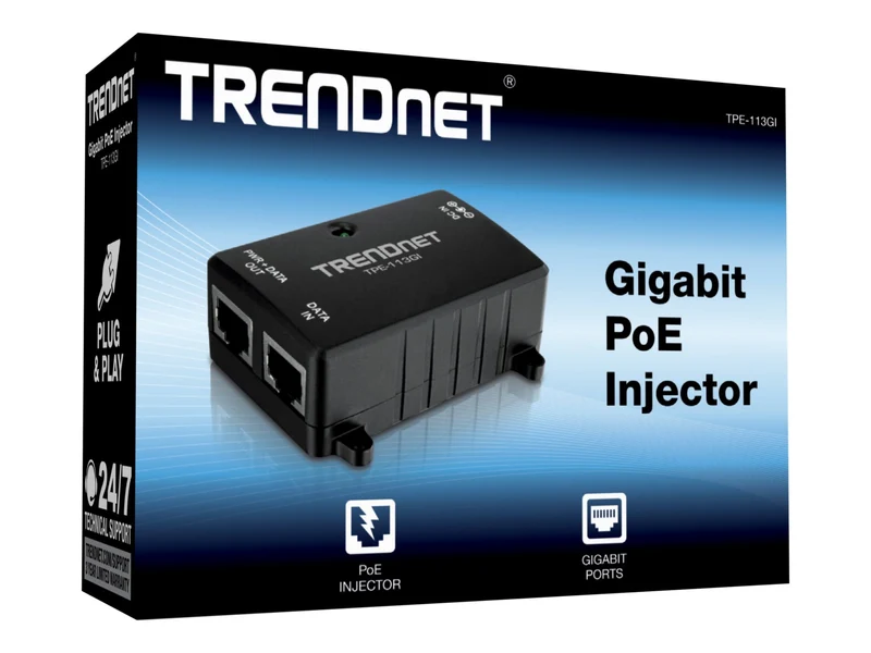 Switch de Red TRENDnet Gigabit Power Over Ethernet Injector