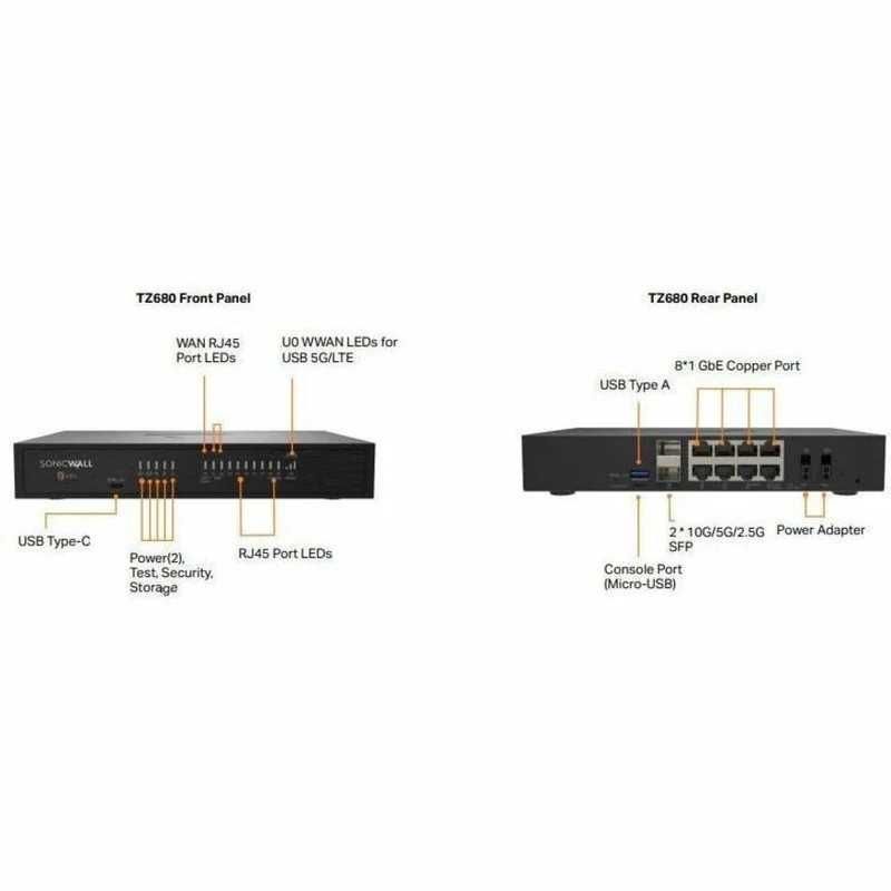 Firewall SonicWall TZ680 HIGH AVAILABILITY