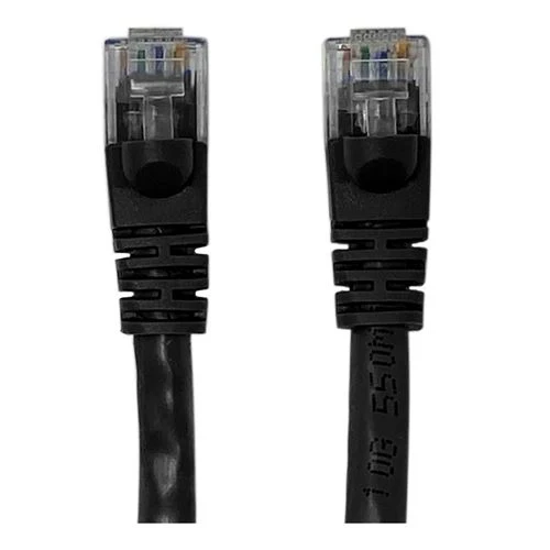 Cables de Red PPA 7 Ft. CAT 6 Snagless Ethernet Cable Negro
