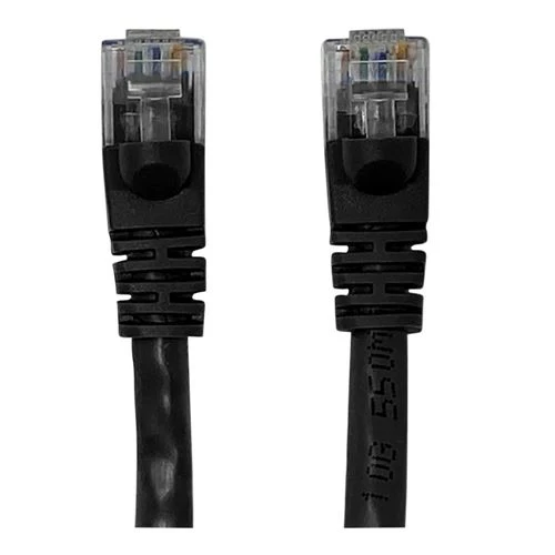 Cables de Red PPA 25 ft. CAT 6 Snagless Ethernet Cable Negro
