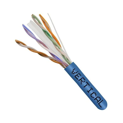 Cables de Red Vertical Cable 060 Series Cat6 550 MHz UTP 23AWG Solid Bare Copper 1000ft Bulk Ethernet Cable Azul