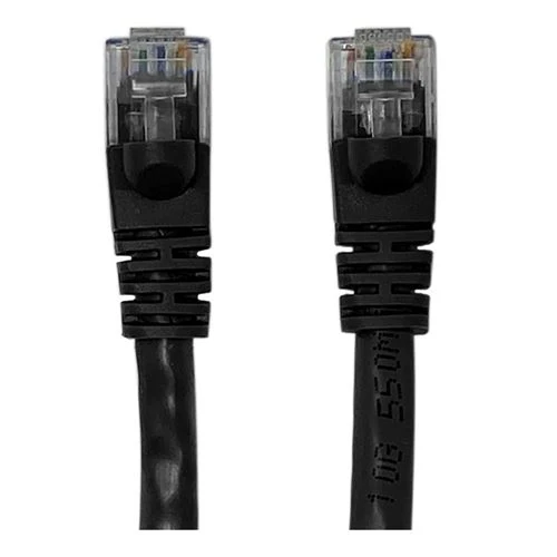 Cables de Red PPA 10 Ft. CAT 6 Snagless Ethernet Cable Negro