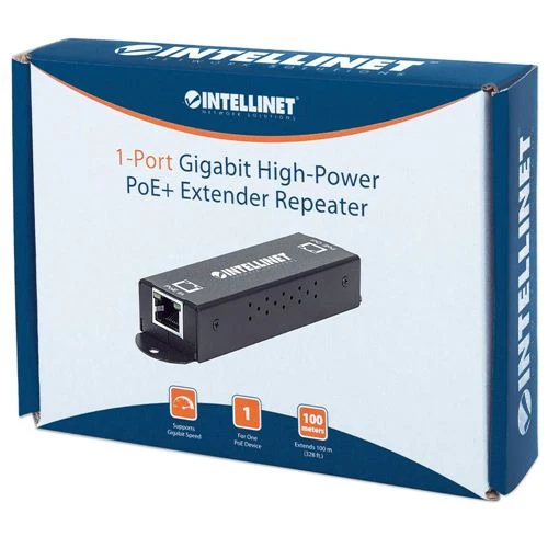 Extensor de Red Intellinet Gigabit High-Power PoE+ Extender Repeater