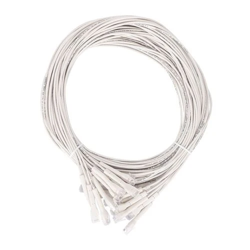 Cables de Red Intellinet Cat6 Stranded U/UTP FlexiBoot Slim Network Ethernet Cable 10Ft. 10-Pack-White Blanco