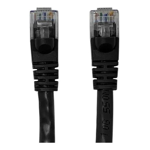 Cables de Red PPA 7 Ft. CAT 6 Snagless Ethernet Cable Negro