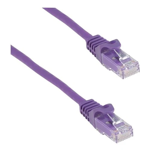 Cables de Red PPA 3 Ft. Cat 6 Molded Snagless Ethernet Cable Morado