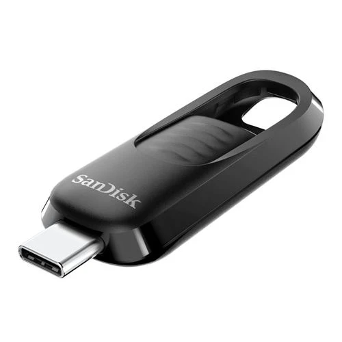 Memoria USB Sandisk 256GB Ultra Slider Type-C SuperSpeed+ USB 3.2 (Gen 1) Flash Drive Negro