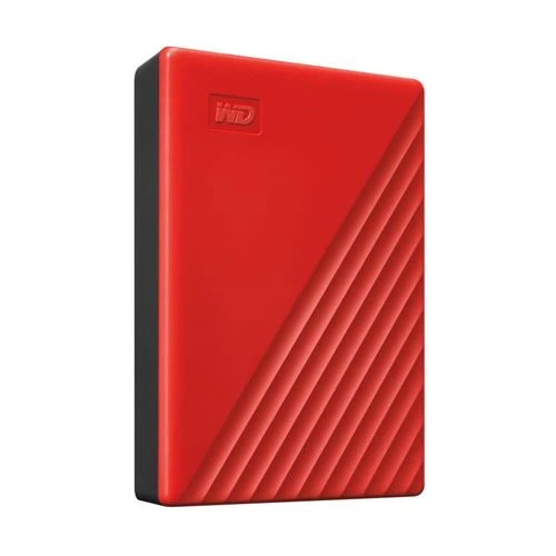 Disco Duro WD My Passport 4TB USB 3.2 (Gen 1 Type-A) 2.5" Portable External Hard Drive Rojo
