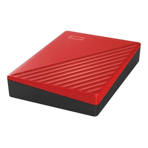 Disco Duro WD My Passport 4TB USB 3.2 (Gen 1 Type-A) 2.5" Portable External Hard Drive Rojo