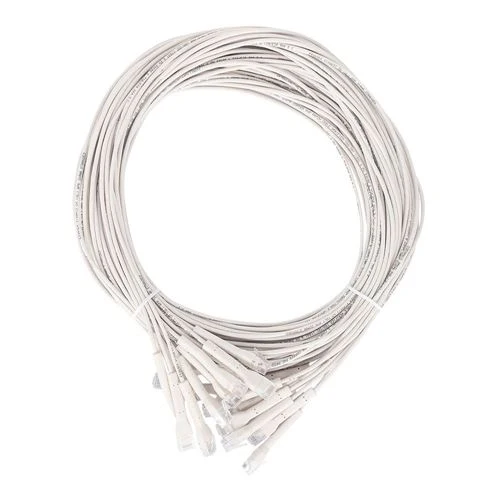 Cables de Red Intellinet Cat6 U/UTP FlexiBoot Slim Network Ethernet Cable 5ft. 10-Pack- White Blanco