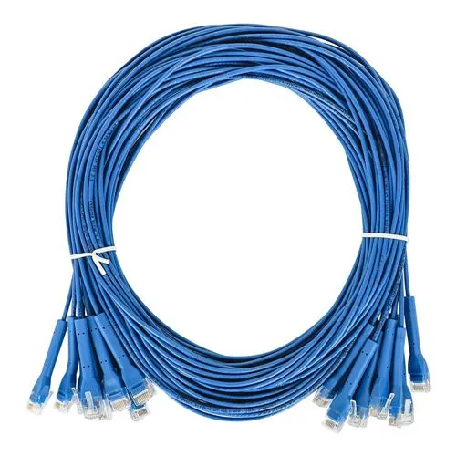 Cables de Red Intellinet Cat6 Stranded U/UTP FlexiBoot Slim Network Ethernet Cable 5ft.10-Pack-Blue Azul
