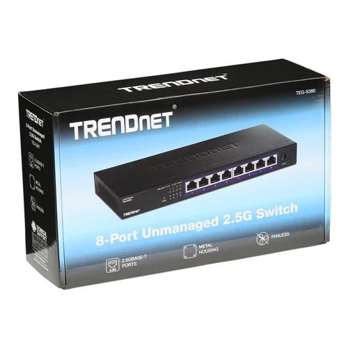 Switch de Red Trendnet 8-Port Unmanaged 2.5G Switch