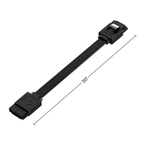 Cable de Datos SATA III Sabrent Recto Negro (6 Gbit/s)