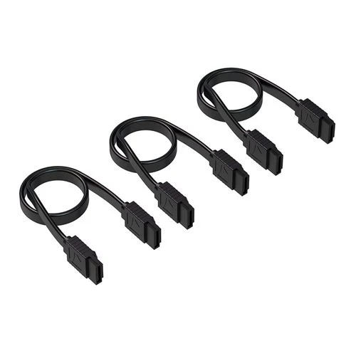 Cable de Datos SATA III Sabrent Recto Negro (6 Gbit/s)