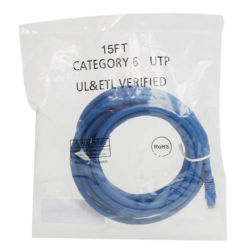 Cables de Red PPA 15 Ft. CAT 6 Snagless Ethernet Cable Azul