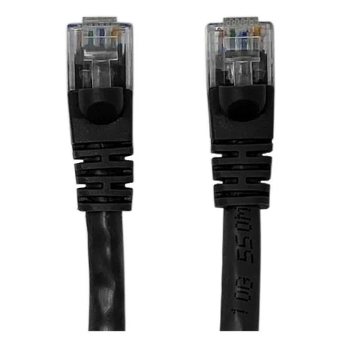 Cables de Red PPA 25 Ft. CAT 6 Snagless Ethernet Cable Negro