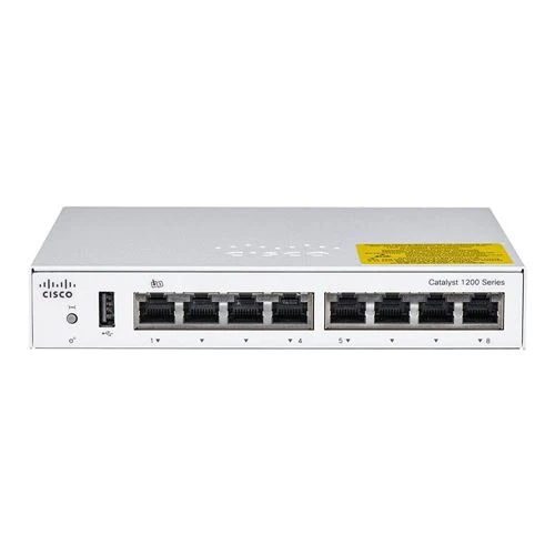 Switch de Red Cisco Catalyst 1200-8T-D 8 Port PoE Gigabit Ethernet Switch
